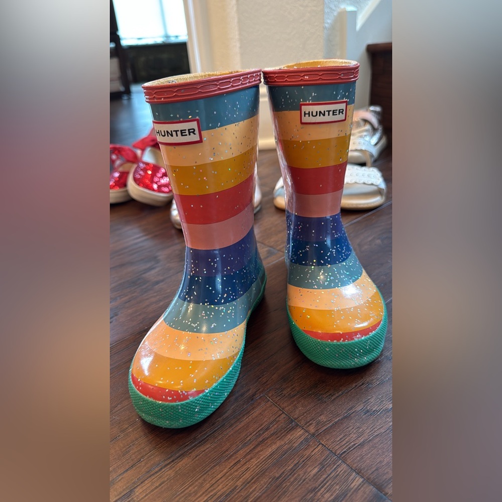 Hunter Multicolor Striped Boots